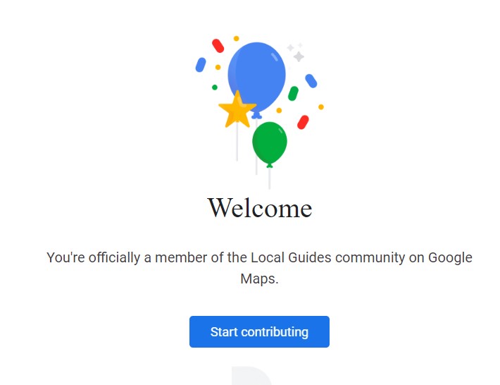 Start contributing reviews on Google Map