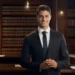 Male lawyer with formal suit